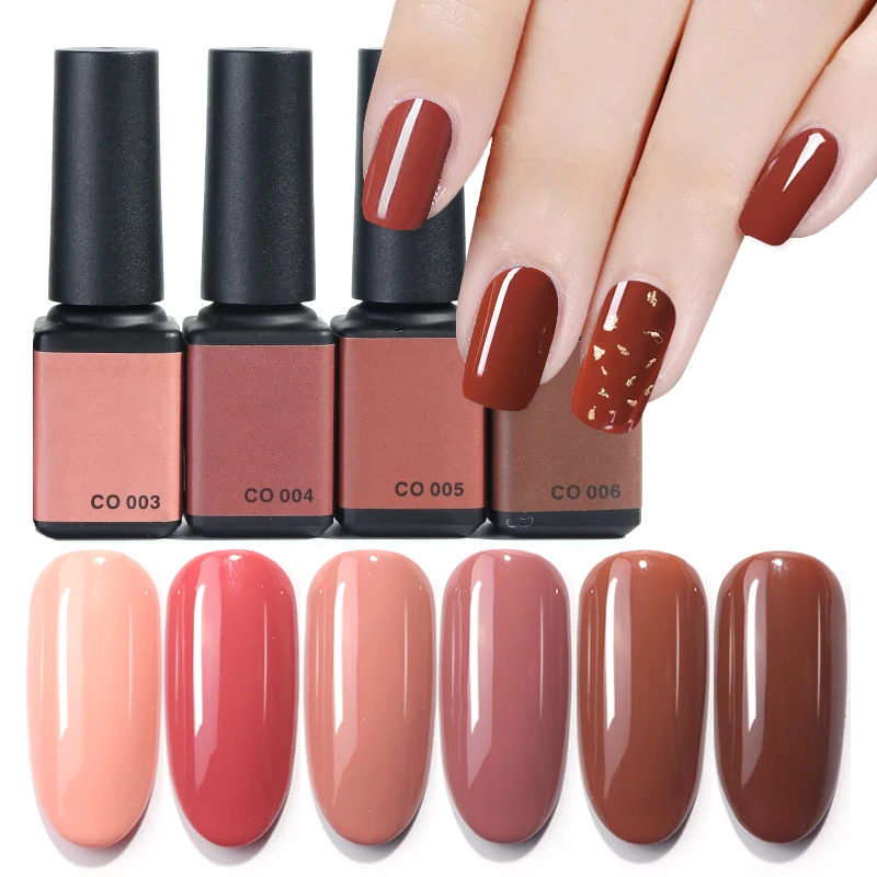 6ml Cafe Series UV Nail Art Gel Polish Pink Caramel Coffee Brown Pure Color Top Coat Soak Off Varnish Lacquer Manicure TRCO01-06
6ml Cafe Series UV Nail Art Gel Polish Pink Caramel Coffee Brown Pure Color Top Coat Soak Off Varnish Lacquer Manicure TRCO01-06