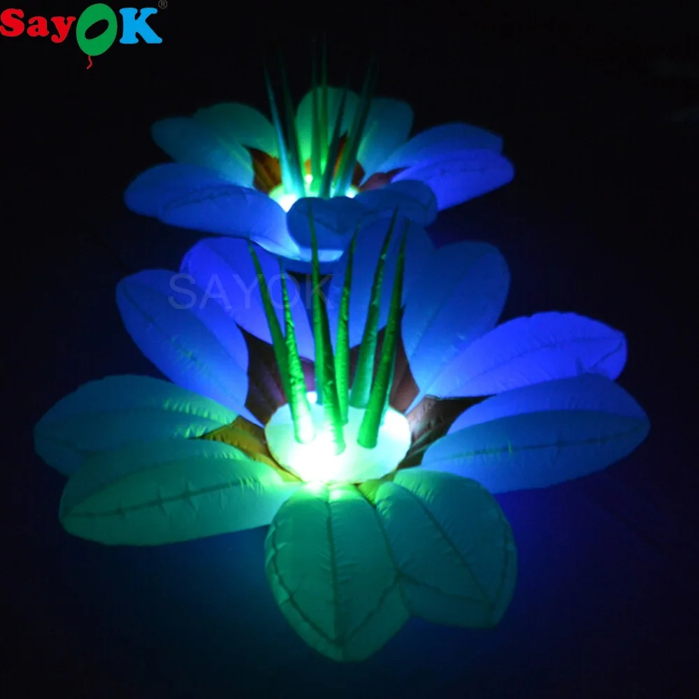Sayok 1.5/2m Diameter Giant LED Inflatable Flower 16-color Changing Lights with Blower for Party Weddings Stages Decorations
Sayok 1.5/2m Diameter Giant LED Inflatable Flower 16-color Changing Lights with Blower for Party Weddings Stages Decorations