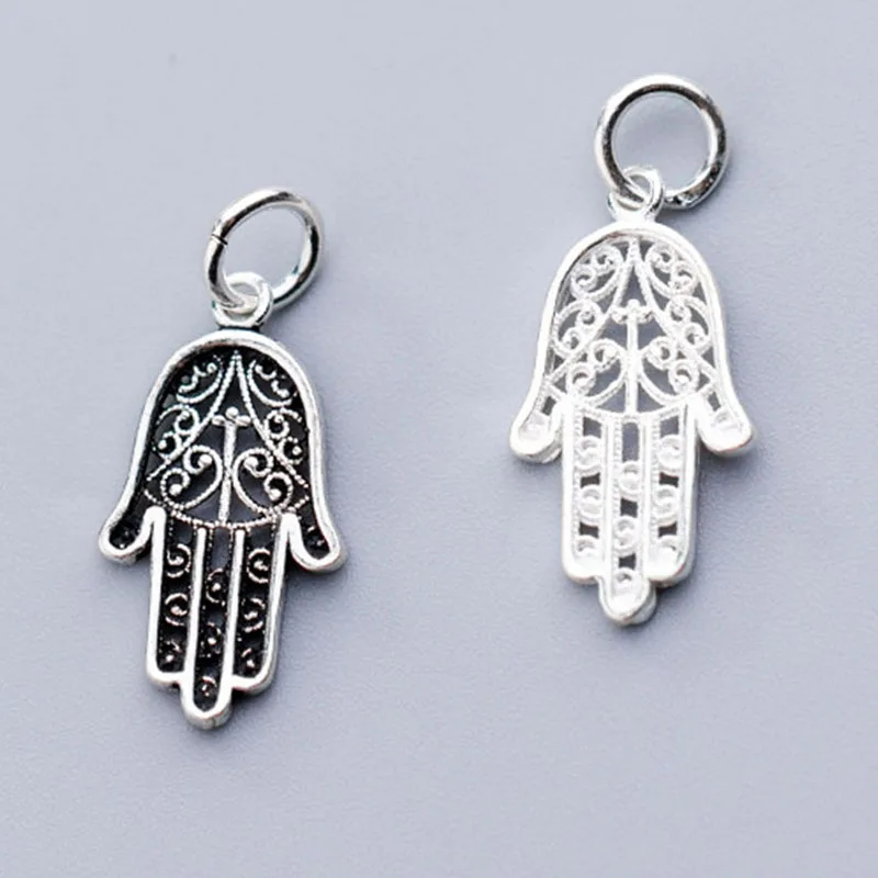 100% 925 Sterling Silver Vintage Hollow Craft Hand Charms High Quality Dangle Pendants With Ring DIY Jewelry Making Accessories
100% 925 Sterling Silver Vintage Hollow Craft Hand Charms High Quality Dangle Pendants With Ring DIY Jewelry Making Accessories