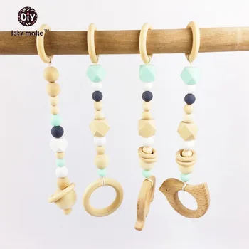 Let's make Baby Play Gym Silicone Teething Beads Wooden Teether For Baby Gift Crib Baby Rattle Teehing Ring Toys Baby Rattle Toy 
Let's make Baby Play Gym Silicone Teething Beads Wooden Teether For Baby Gift Crib Baby Rattle Teehing Ring Toys Baby Rattle Toy