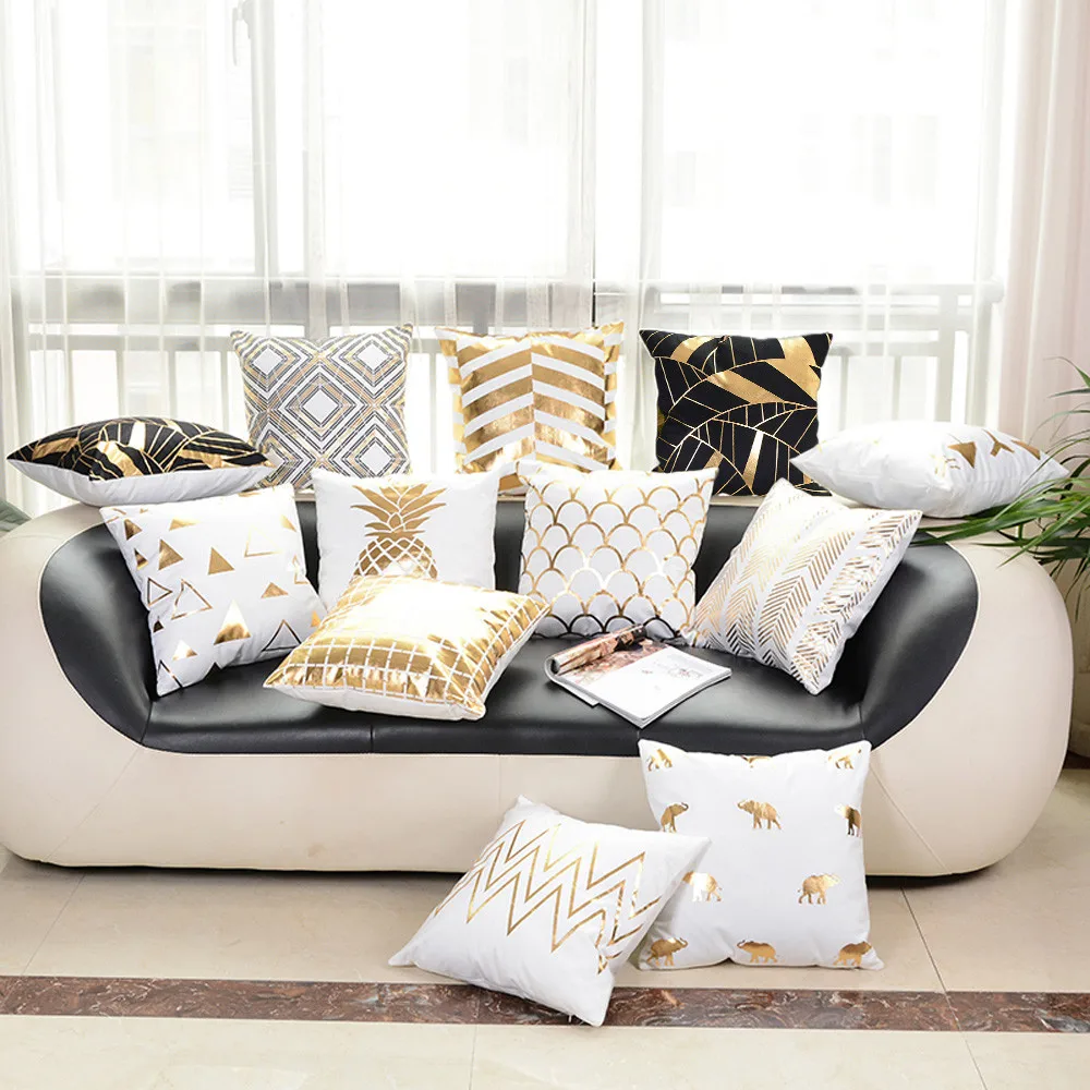 ISHOWTIENDA Gold Foil Printing Cushion Cover Polyester Pillow Case Sofa Cover Dakimakura Decorative Pillows Cover
ISHOWTIENDA Gold Foil Printing Cushion Cover Polyester Pillow Case Sofa Cover Dakimakura Decorative Pillows Cover