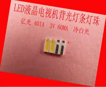 100piece/lot for repair LCD TV LED backlight Article lamp SMD LEDs 3V 4014 Cold white light emitting diode
100piece/lot for repair LCD TV LED backlight Article lamp SMD LEDs 3V 4014 Cold white light emitting diode