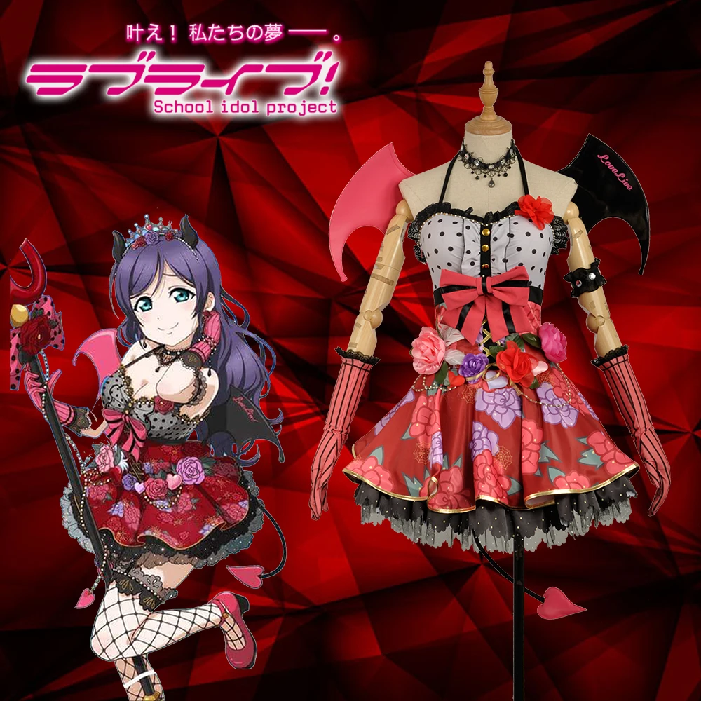 Anime Love Live! Nozomi Tojo Cosplay Costume Little Devil Demon SR Awakening Fancy Dress Outfit for Women Skirt Tail Halloween
Anime Love Live! Nozomi Tojo Cosplay Costume Little Devil Demon SR Awakening Fancy Dress Outfit for Women Skirt Tail Halloween