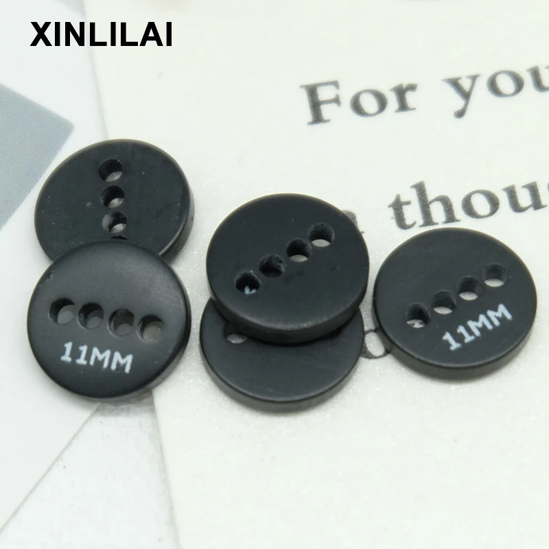 11.5mm 100pcs Round Black Buttons Resin Handmade Buttons Four Holes DIY Shirt Bottons For Clothing Accessories Wholesale apparel
11.5mm 100pcs Round Black Buttons Resin Handmade Buttons Four Holes DIY Shirt Bottons For Clothing Accessories Wholesale apparel