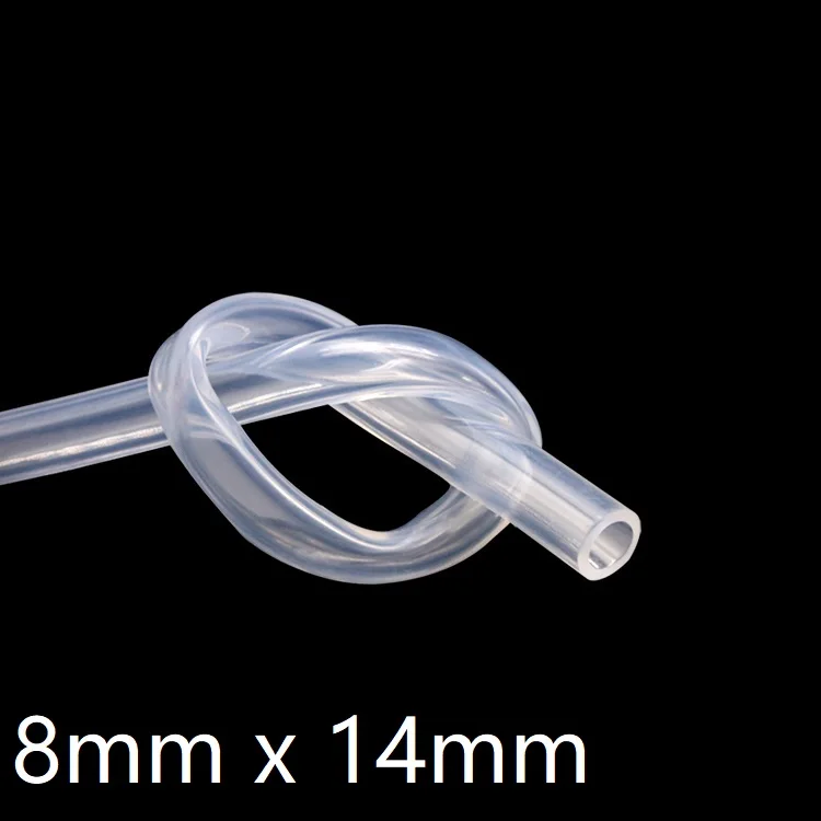 Transparent Flexible Silicone Tube ID 8mm x 14mm OD Food Grade Non-toxic Drink Water Rubber Hose Milk Beer Soft Pipe Connect
Transparent Flexible Silicone Tube ID 8mm x 14mm OD Food Grade Non-toxic Drink Water Rubber Hose Milk Beer Soft Pipe Connect