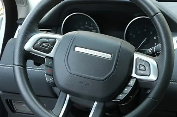 ABS Chrome For Land Rover Range Rover Evoque 2012+ Car Steering wheel Button frame cover trim car styling
ABS Chrome For Land Rover Range Rover Evoque 2012+ Car Steering wheel Button frame cover trim car styling