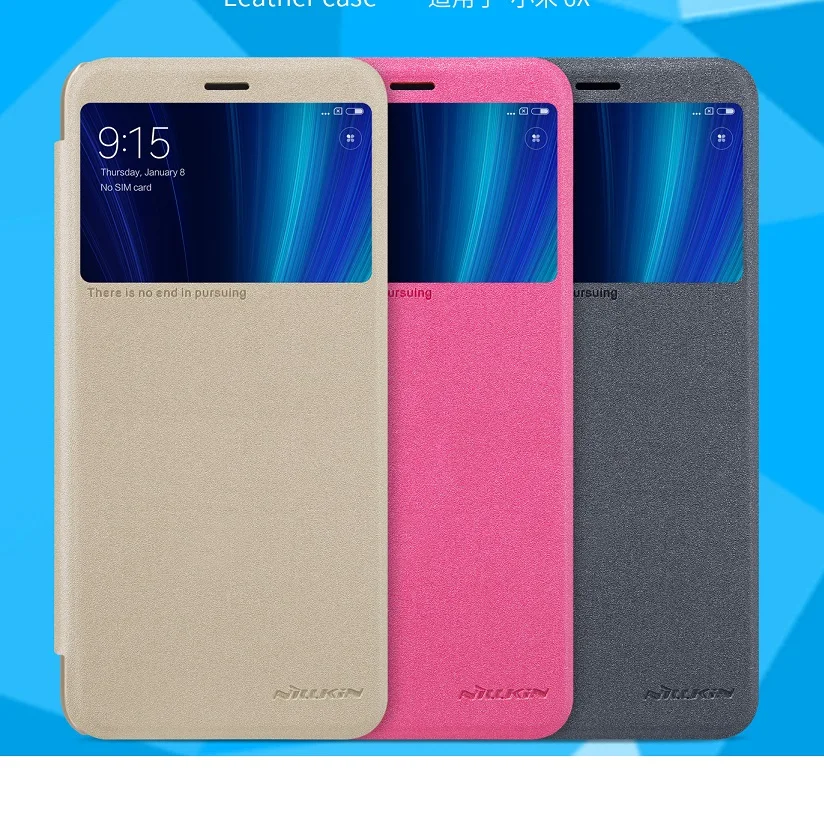 For xiaomi mi a2 case 5.99 inch NILLKIN Sparkle Flip cover smart wake up view window plastic back cover for xiaomi mi 6x case
For xiaomi mi a2 case 5.99 inch NILLKIN Sparkle Flip cover smart wake up view window plastic back cover for xiaomi mi 6x case