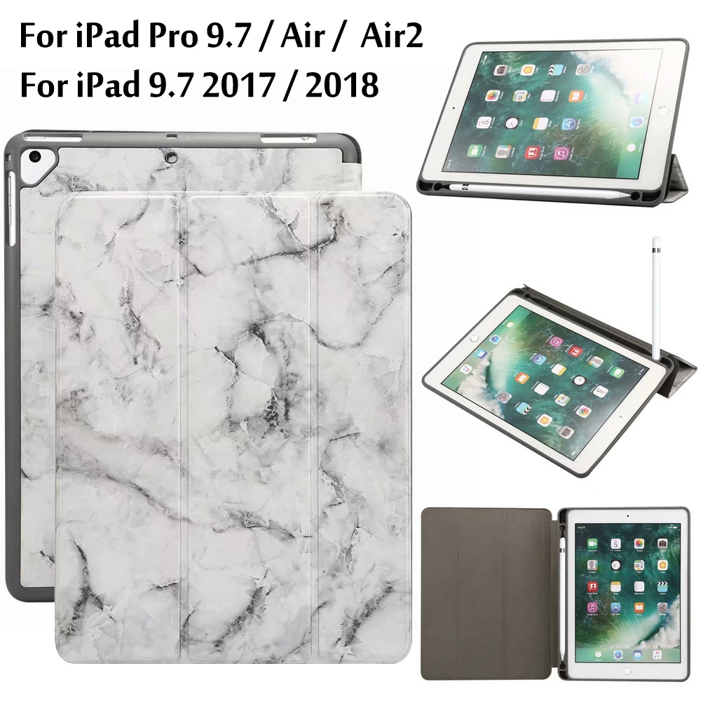 Case For ipad 9.7 2017 2018 With Pen Slot Smart Cover For iPad 5 / 6 / Air / Air 2 / Pro 9.7 Auto Sleep / Wake Tablet Case Funda
Case For ipad 9.7 2017 2018 With Pen Slot Smart Cover For iPad 5 / 6 / Air / Air 2 / Pro 9.7 Auto Sleep / Wake Tablet Case Funda