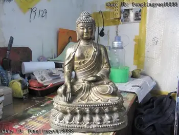 Tibet Folk Buddhism Fane classical Bronze Gilt Amitabha Tathagata Buddha statue
Tibet Folk Buddhism Fane classical Bronze Gilt Amitabha Tathagata Buddha statue