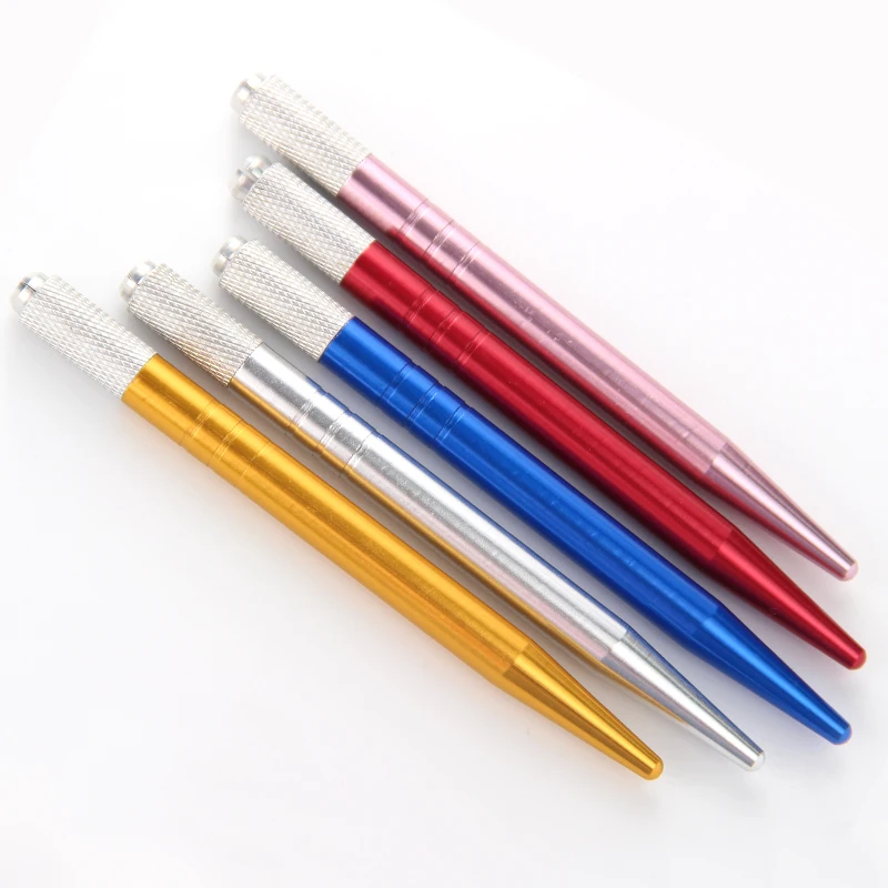 20 pcs Silver Gold Purple Pink Red Blue Manual Eyebrow Permanent Makeup Pen Tattoo Machine Microblading Tebori Pen For Blade
20 pcs Silver Gold Purple Pink Red Blue Manual Eyebrow Permanent Makeup Pen Tattoo Machine Microblading Tebori Pen For Blade