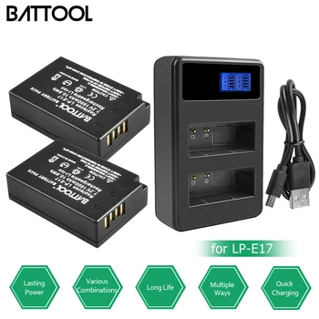 2X LP-E17 LP E17 LPE17 Rechargeable battery +LCD Dual Charger For Canon EOS M3 750D 760D T6i T6s 8000D Kiss X8i Camera L25
2X LP-E17 LP E17 LPE17 Rechargeable battery +LCD Dual Charger For Canon EOS M3 750D 760D T6i T6s 8000D Kiss X8i Camera L25