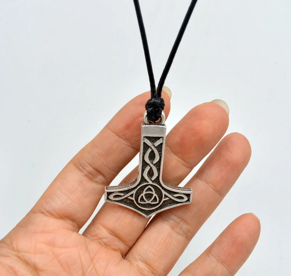 Ожерелье ручной работы с подвеской в виде Молот викинга|knot necklace|pendant necklaceceltic knot