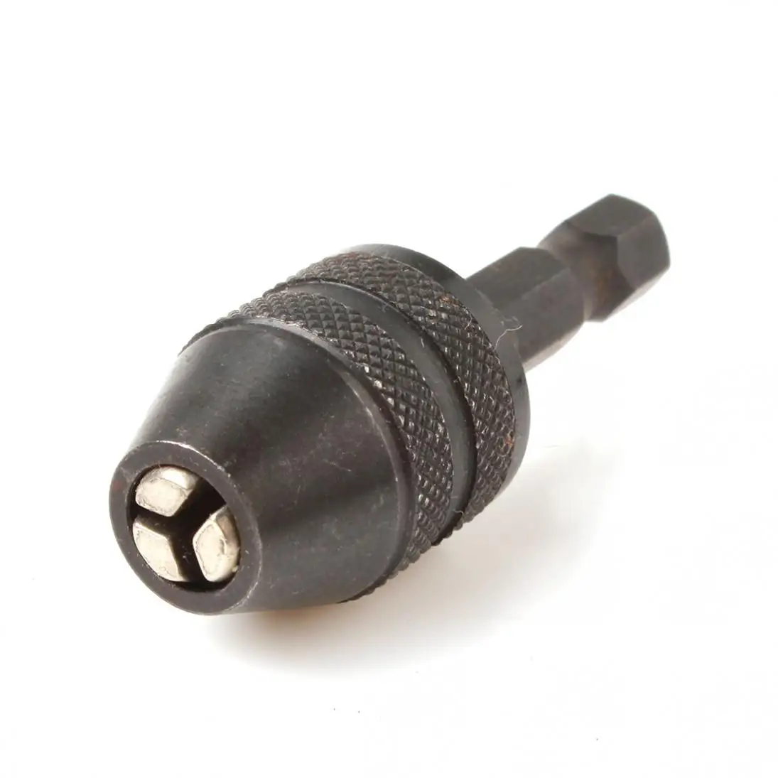 Фото High Quality Alloy Silver / Black Rotary Tool Mini 0.3-4mm Keyless Drill Bit Chuck Adapter Screwdriver Accessories | Инструменты
