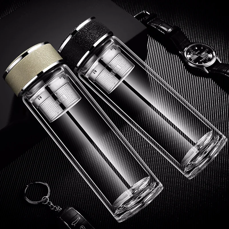 High Quality Double Wall Glass Water Bottle Man Business Tea Infuser Bottles Insulated Drinking Bottle Portable Office Drinkware
High Quality Double Wall Glass Water Bottle Man Business Tea Infuser Bottles Insulated Drinking Bottle Portable Office Drinkware