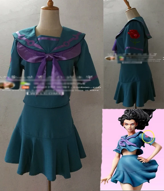 Cosplay Costume JoJo's Bizarre Adventure Yamagishi Yukako Halloween cosplay costume top+skirt
Cosplay Costume JoJo's Bizarre Adventure Yamagishi Yukako Halloween cosplay costume top+skirt