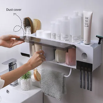 Toothbrush Holder Case Automatic Toothpaste Dispenser Squeezer Bathroom Storage Box Bathroom Accessories Sets
Toothbrush Holder Case Automatic Toothpaste Dispenser Squeezer Bathroom Storage Box Bathroom Accessories Sets