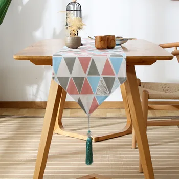 cotton linen table runner tassel simple colorful geometric pattern bed runner tablecloth tri-angle tablecloth mat cabinet cover
cotton linen table runner tassel simple colorful geometric pattern bed runner tablecloth tri-angle tablecloth mat cabinet cover