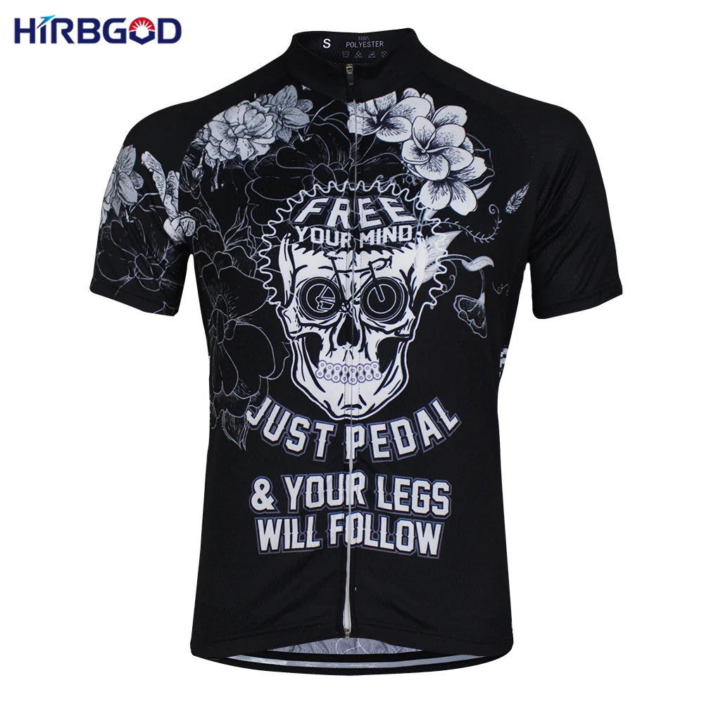 HIRBGOD Skull Black Cycling Jersey Men Summer Short Sleeve Mountain Bike MTB Cycling Wear Men High Quality Bike Clothes, MT006
HIRBGOD Skull Black Cycling Jersey Men Summer Short Sleeve Mountain Bike MTB Cycling Wear Men High Quality Bike Clothes, MT006