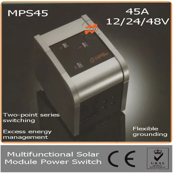 45A 12/24/48V Solar Module Power Switch with LED, Auto Identification System &Temperature Compensation for off grid solar system
45A 12/24/48V Solar Module Power Switch with LED, Auto Identification System &Temperature Compensation for off grid solar system