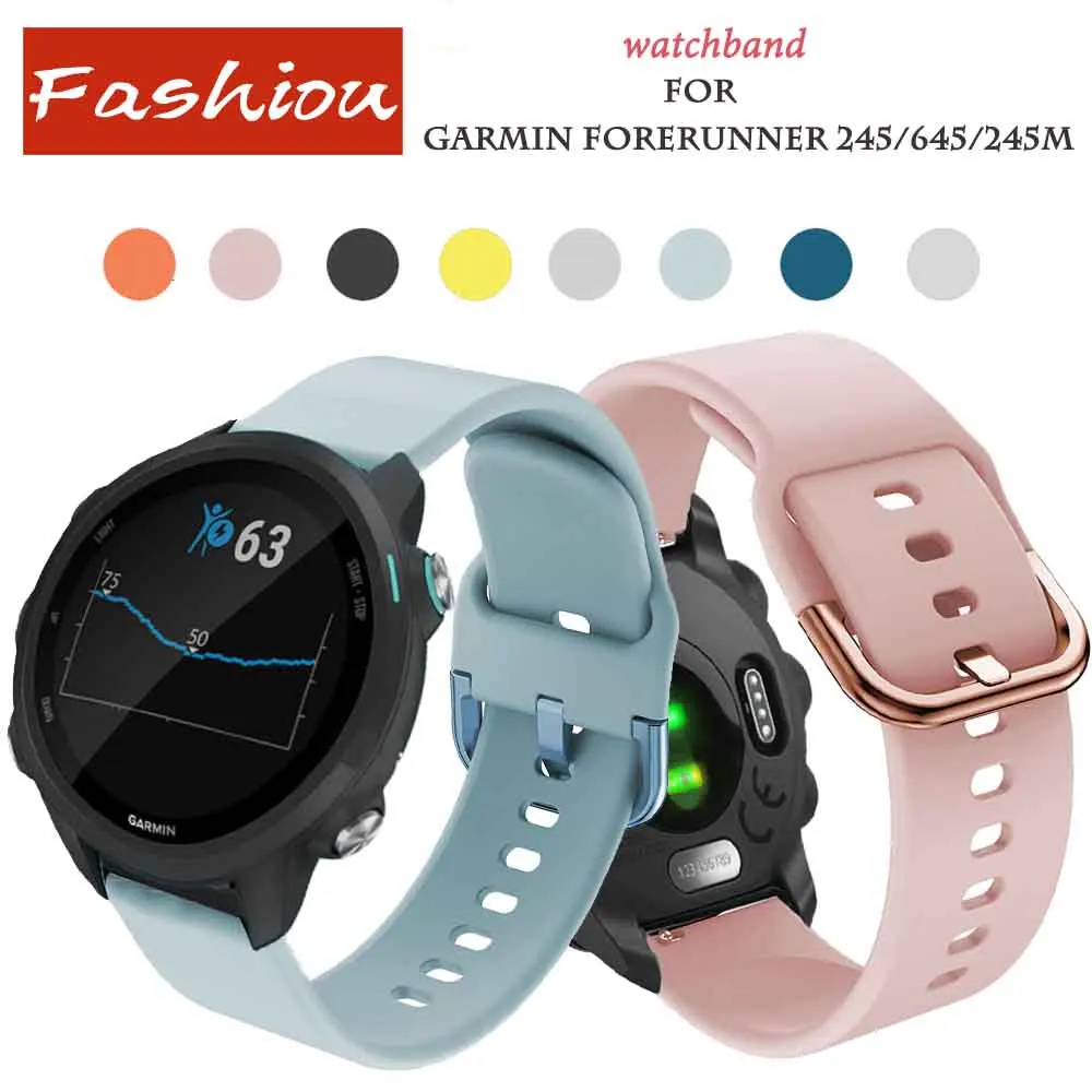 Watch Band for for Garmin Forerunner 245/645 Silicone 20mm Strap for Samsung Galaxy Active 42mm Band Garmin vivoactive 3
Watch Band for for Garmin Forerunner 245/645 Silicone 20mm Strap for Samsung Galaxy Active 42mm Band Garmin vivoactive 3