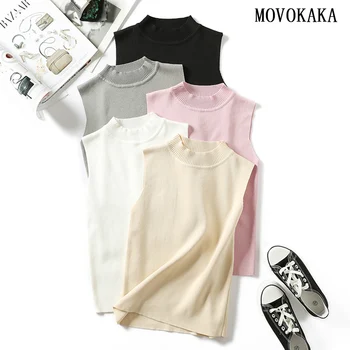 Hot Casual Sleeveless Tanks Sweater Female Knitted Sweater Women Autumn Pullover Shoulder Strap Pullover Women Jumper Pull Femme
Hot Casual Sleeveless Tanks Sweater Female Knitted Sweater Women Autumn Pullover Shoulder Strap Pullover Women Jumper Pull Femme