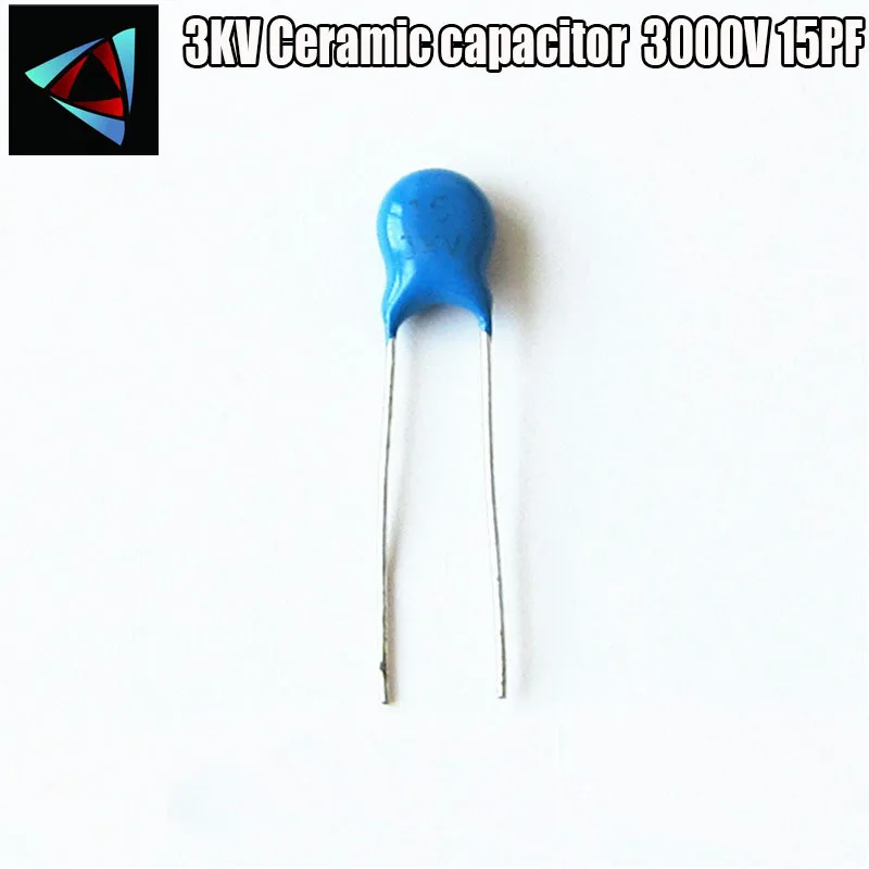 50pcs 3KV 15PF Ceramic capacitor 3000V 15P