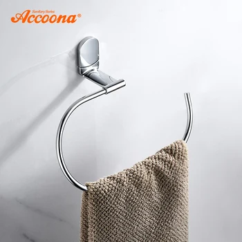 Accoona Chrome Towel Rings Wall Mounted Towel Holder Bath Shelf Towel Rack Hangers Bathroom Accessories Towel Bar A12008
Accoona Chrome Towel Rings Wall Mounted Towel Holder Bath Shelf Towel Rack Hangers Bathroom Accessories Towel Bar A12008
