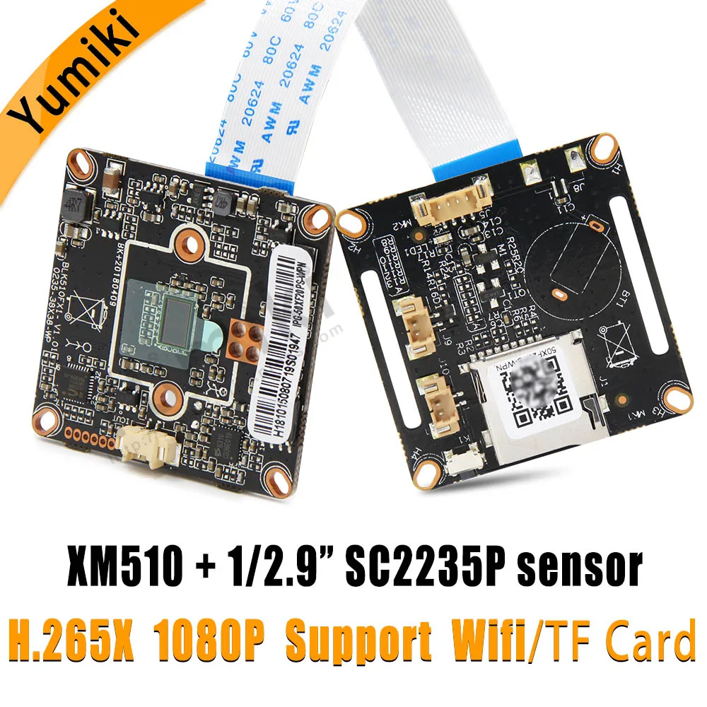 IP Camera Module Board 1080P 1920*1080 XM510F+SC2235P 1/2.9"sensor support WIFI TF/SD card XMEYE CMS P2P Mobile Survillance
IP Camera Module Board 1080P 1920*1080 XM510F+SC2235P 1/2.9"sensor support WIFI TF/SD card XMEYE CMS P2P Mobile Survillance