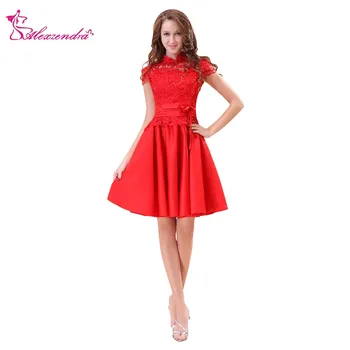 Alexzendra Red Satin Lace Elegant Knee Length A Line Prom Dresses Simple Party Dresses Plus Size
Alexzendra Red Satin Lace Elegant Knee Length A Line Prom Dresses Simple Party Dresses Plus Size