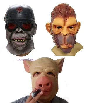 orangutan masks The H1Z1 escape the skin Franken swine Mask cigar blood pig head Mask gorilla Funny Smoking Monkey Mask
orangutan masks The H1Z1 escape the skin Franken swine Mask cigar blood pig head Mask gorilla Funny Smoking Monkey Mask