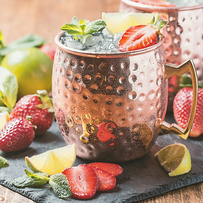 1Pcs 550ml Moscow Mule Mug Russian Style Hammered Copper plated Stainless steel Beer Cocktail Cup Coffee mug Rose Gold Drinkware
1Pcs 550ml Moscow Mule Mug Russian Style Hammered Copper plated Stainless steel Beer Cocktail Cup Coffee mug Rose Gold Drinkware