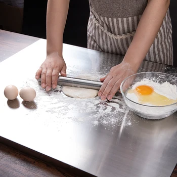 New Brand Silver Stainless Steel Rolling Brooches Hand Roll Dough Bake Pizza Cake Kitchen Accessories Non-stick
New Brand Silver Stainless Steel Rolling Brooches Hand Roll Dough Bake Pizza Cake Kitchen Accessories Non-stick