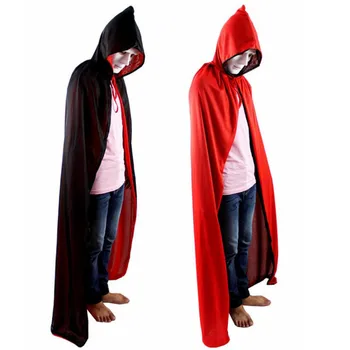 Red Black Death Cloak With Hat Kids Adults Cosplay Costume Accessories Double Side Capes Halloween Party Dress Supplies
Red Black Death Cloak With Hat Kids Adults Cosplay Costume Accessories Double Side Capes Halloween Party Dress Supplies