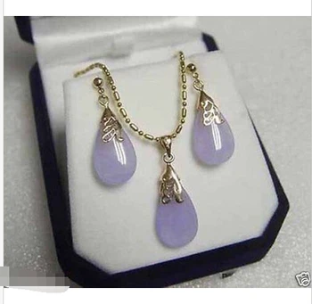 High-quality Jewelry word Fine Quartz stone Gem Real natural Purple stone 18KGP Pendant Necklace Earrings Set
High-quality Jewelry word Fine Quartz stone Gem Real natural Purple stone 18KGP Pendant Necklace Earrings Set
