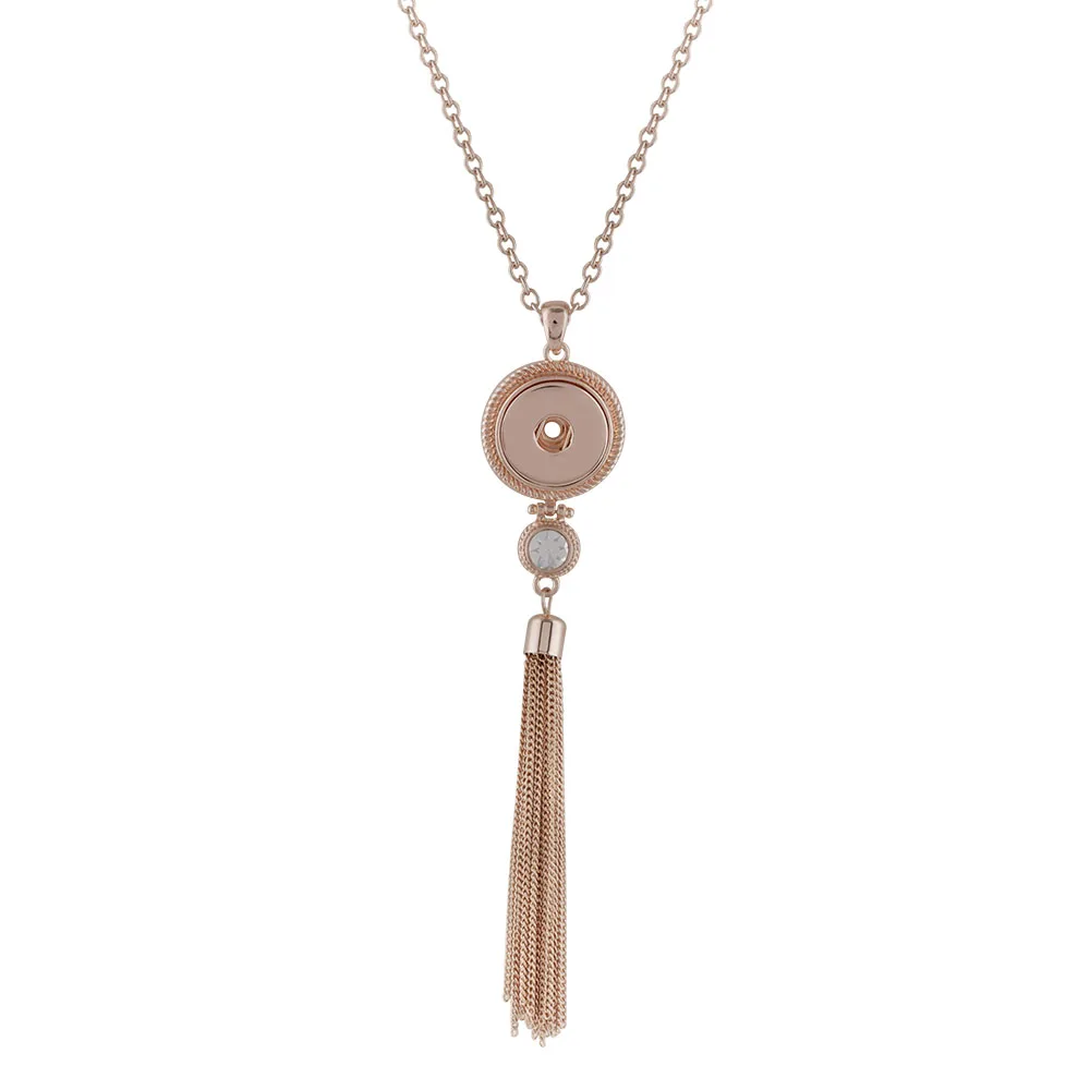 2018 Fashion Exquisite Tassel Rose Gold Necklaces for Women fit 18mm snap buttom Pendant Necklace Jewelry mother's gifts
2018 Fashion Exquisite Tassel Rose Gold Necklaces for Women fit 18mm snap buttom Pendant Necklace Jewelry mother's gifts