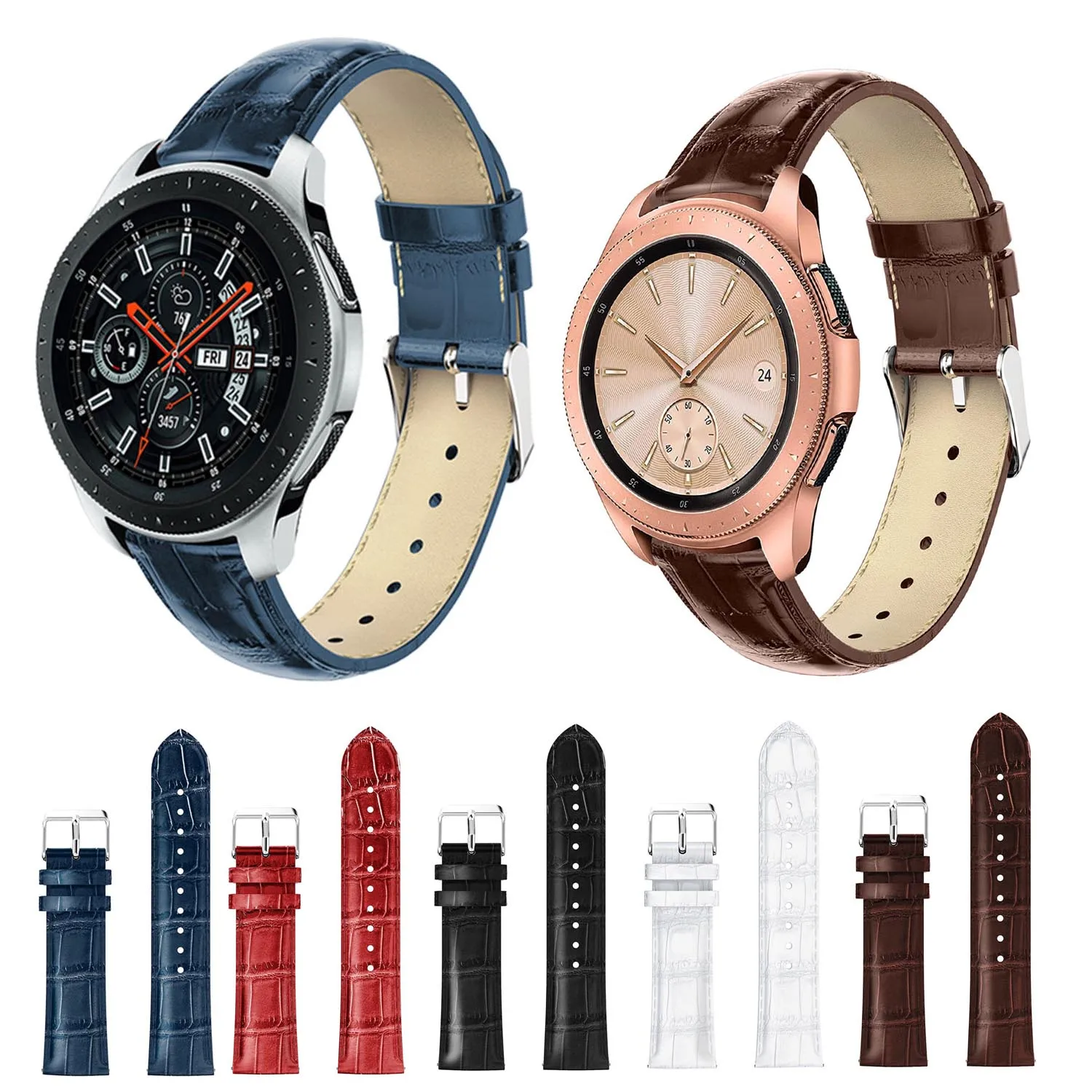 20mm/22mm Width Watchband Strap for Samsung Galaxy Watch 42mm 46mm Strap Band Smart Bracelet Crocodile Genuine Leather Band Belt
20mm/22mm Width Watchband Strap for Samsung Galaxy Watch 42mm 46mm Strap Band Smart Bracelet Crocodile Genuine Leather Band Belt