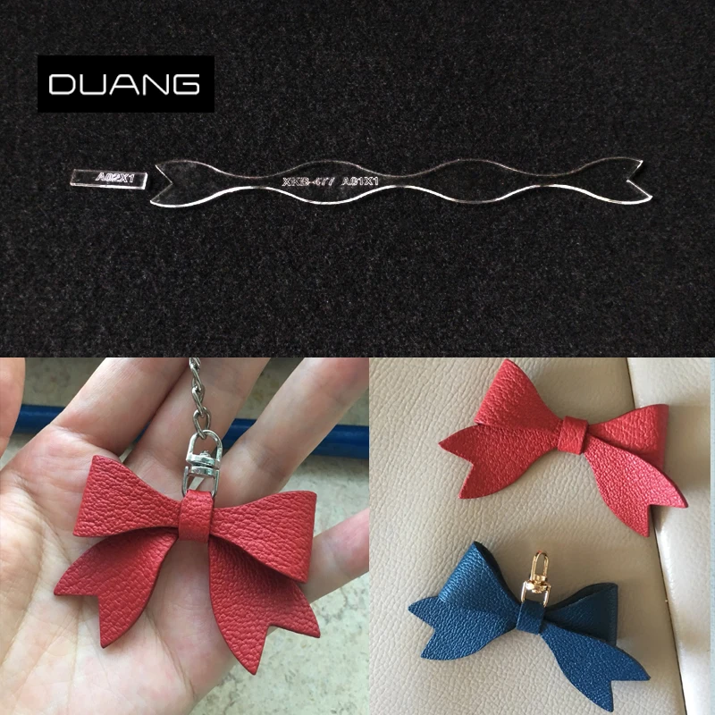 Leather Handmade Craft Key Ring Parts Bowknot Sewing Pattern Acrylic Stencil Template Sewing Accessories with Holes 7x4x1cm
Leather Handmade Craft Key Ring Parts Bowknot Sewing Pattern Acrylic Stencil Template Sewing Accessories with Holes 7x4x1cm