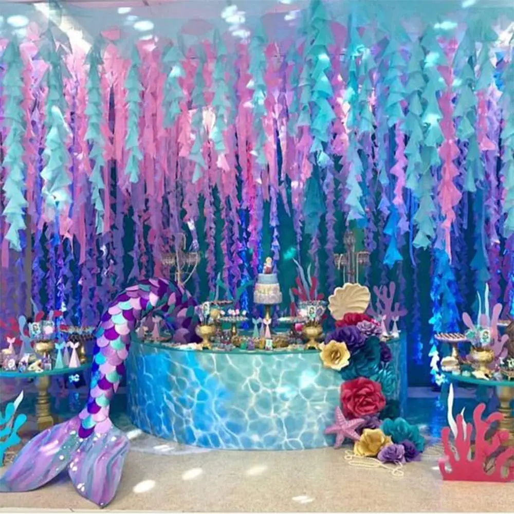 METABLE 12 Rolls Crepe Paper Streamers Mermaid Colors,Purple and Baby Blue for Mermaid Party Decorations, Birthday Supplies
METABLE 12 Rolls Crepe Paper Streamers Mermaid Colors,Purple and Baby Blue for Mermaid Party Decorations, Birthday Supplies