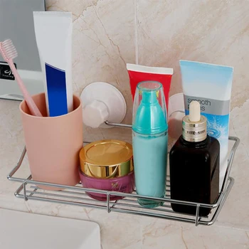 Stainless Steel Vacuum Suction Type Bathroom Kitchen Practical Storage Rack Shelf Holder high quality Home Organizer 1928
Stainless Steel Vacuum Suction Type Bathroom Kitchen Practical Storage Rack Shelf Holder high quality Home Organizer 1928