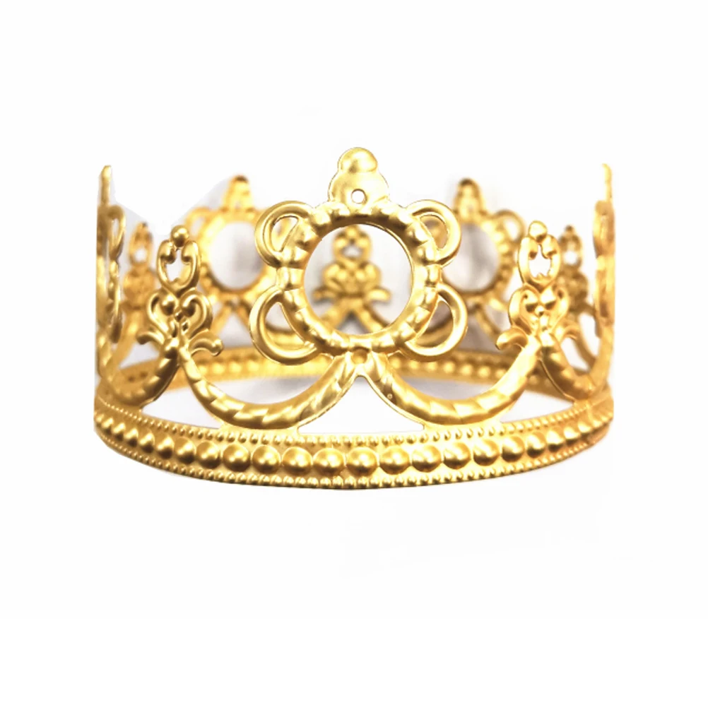1PC Kids Crown Hollow Iron Crown Cake Decoration for Party Birthday Supplies (General Pattern, Champagne Gold)
1PC Kids Crown Hollow Iron Crown Cake Decoration for Party Birthday Supplies (General Pattern, Champagne Gold)
