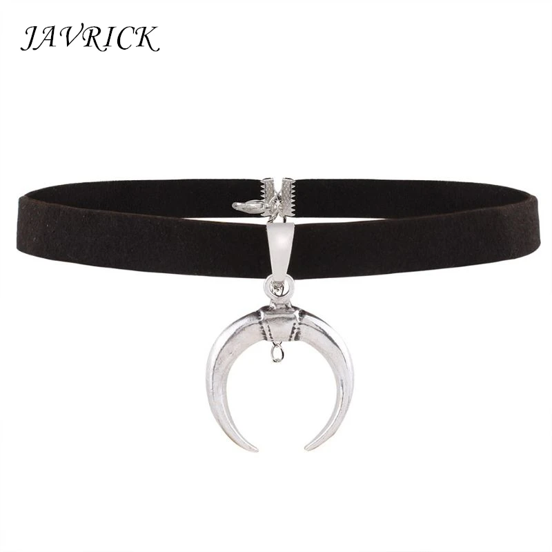 Black PU Velvet Ribbon Choker Necklace Gothic Handmade Moon Pendant Sexy Simple Design Female Jewelry Gift
Black PU Velvet Ribbon Choker Necklace Gothic Handmade Moon Pendant Sexy Simple Design Female Jewelry Gift