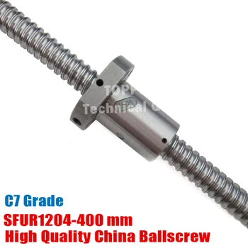 SFU1204 400mm C7 rolled Ball Screw L 400mm ballscrew with SFU1204 single ballnut for CNC parts BK/BF10 machined
SFU1204 400mm C7 rolled Ball Screw L 400mm ballscrew with SFU1204 single ballnut for CNC parts BK/BF10 machined