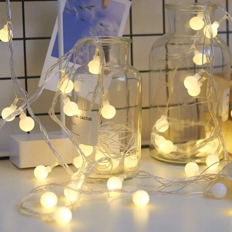 1m 10 ball string lights wedding decorations outdoor christmas decorations new year led lights decorations christmas tree decor
1m 10 ball string lights wedding decorations outdoor christmas decorations new year led lights decorations christmas tree decor