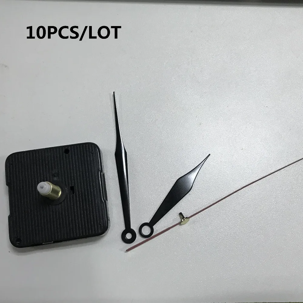 10 PCS DIY Clock Mechanism Black Quartz Silent Wall Clock Movement Parts Repair Replacement Essential Tools 28mm Shaft with hook
10 PCS DIY Clock Mechanism Black Quartz Silent Wall Clock Movement Parts Repair Replacement Essential Tools 28mm Shaft with hook