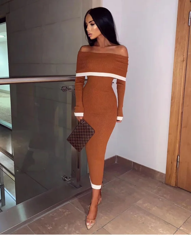 High Quality Orange Slash Neck Long Sleeve Rayon Bandage Dress Evening Party Elegant Dress
High Quality Orange Slash Neck Long Sleeve Rayon Bandage Dress Evening Party Elegant Dress