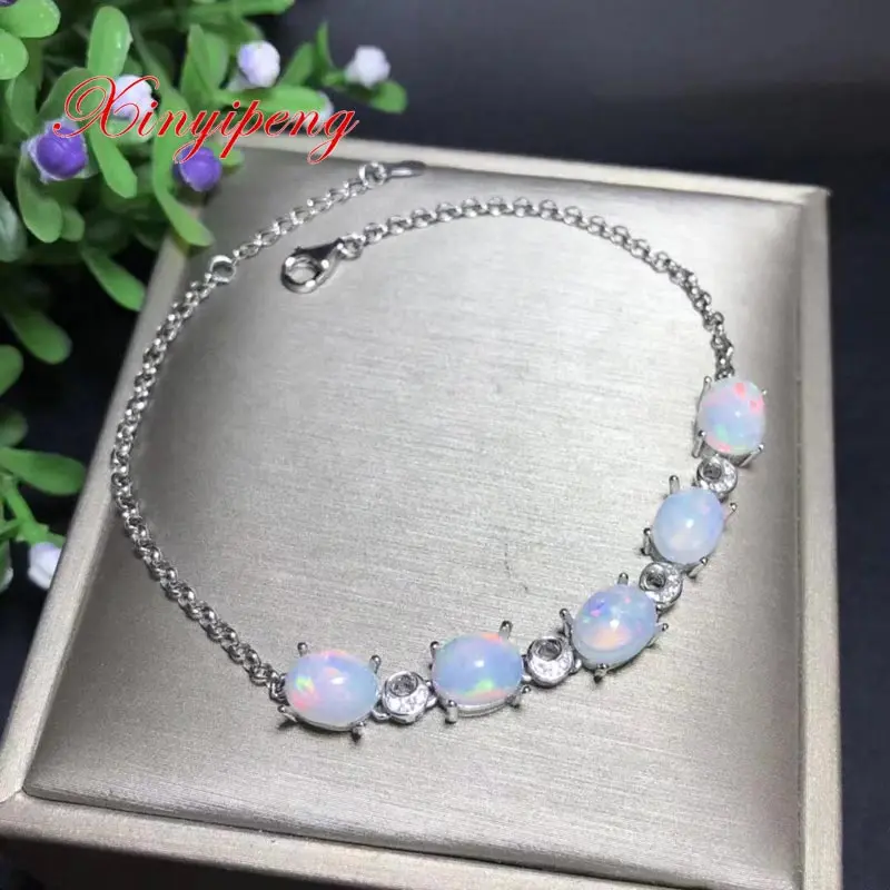 Xin yi peng 925 silver inlaid natural opal bracelet women bracelet beautiful fashion
Xin yi peng 925 silver inlaid natural opal bracelet women bracelet beautiful fashion