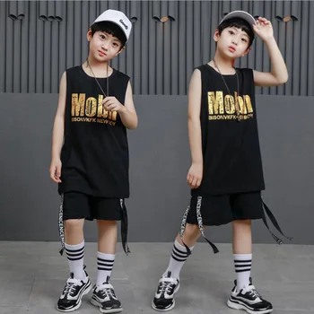 Black Kid Loose Cotton Ballroom Jazz Hip Hop Dancing Competition Costumes T Shirt Tops Shorts for Girl Boy Dance wear Outfits
Black Kid Loose Cotton Ballroom Jazz Hip Hop Dancing Competition Costumes T Shirt Tops Shorts for Girl Boy Dance wear Outfits