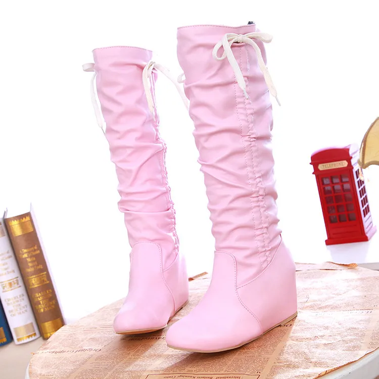 Sweet bow flat with round toe inner heel high zapatos mujer non-slip pink white size 8.5 wholesale women's boots
Sweet bow flat with round toe inner heel high zapatos mujer non-slip pink white size 8.5 wholesale women's boots
