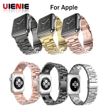Stainless Steel Strap for Apple Watch 42mm 38mm 4 3 2 1 Metal Watchband Three Link Bracelet Band for iWatch Series 4 5 40mm 44mm
Stainless Steel Strap for Apple Watch 42mm 38mm 4 3 2 1 Metal Watchband Three Link Bracelet Band for iWatch Series 4 5 40mm 44mm