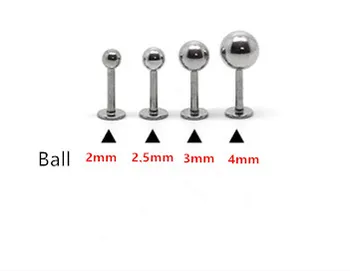 16G Lip Ring Labret Piercing Ball Plain 316L Surgical Steel Body Piercing Jewelry For Women Girl 100pcs/lot 2mm 2.5mm 3mm 4mm
16G Lip Ring Labret Piercing Ball Plain 316L Surgical Steel Body Piercing Jewelry For Women Girl 100pcs/lot 2mm 2.5mm 3mm 4mm